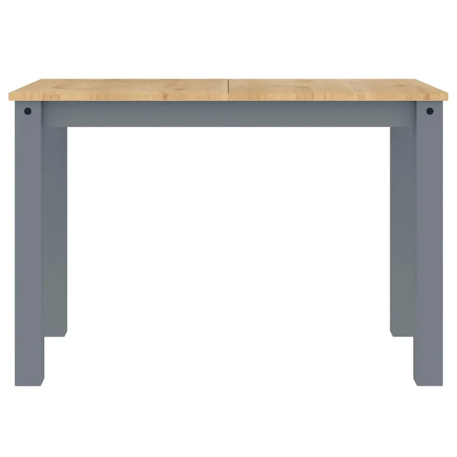 Ensemble à manger PANAMA 4 pcs gris bois de pin massif - 10