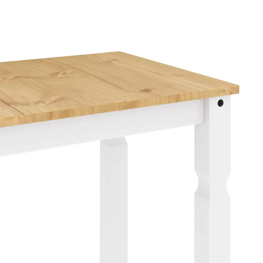 Ensemble à manger PANAMA 3 pcs blanc bois de pin massif - 11