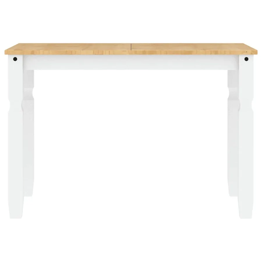 Ensemble à manger PANAMA 3 pcs blanc bois de pin massif - 9