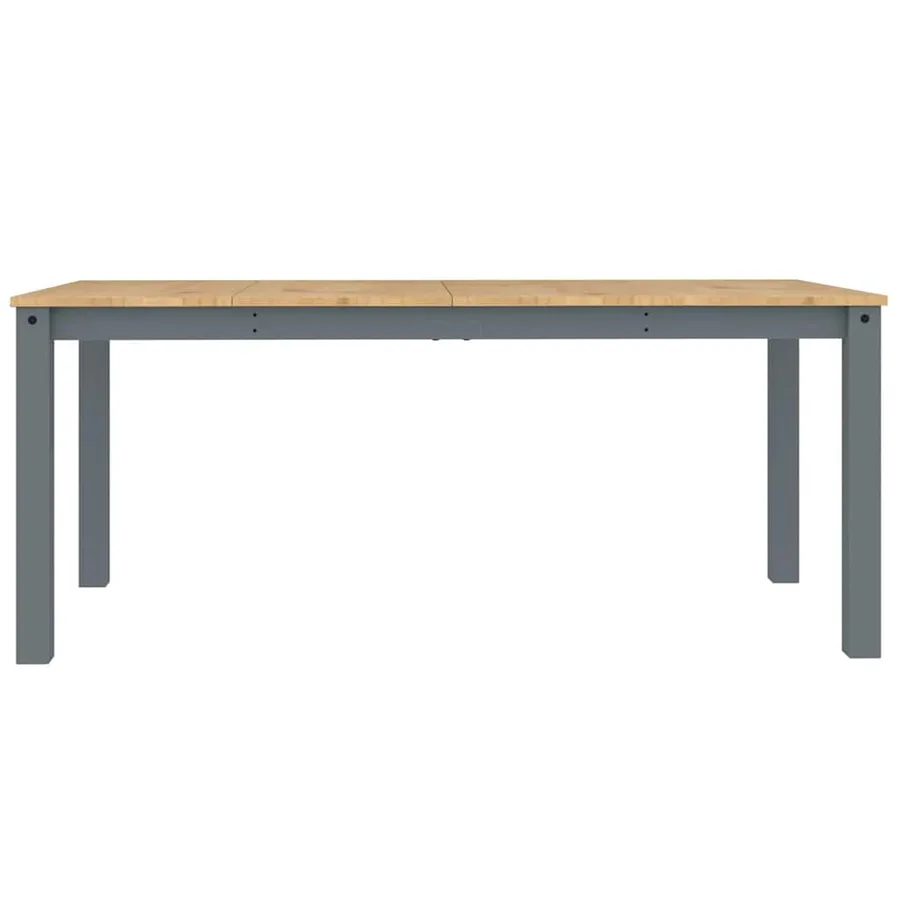 Ensemble à manger PANAMA 5 pcs gris bois de pin massif - 8