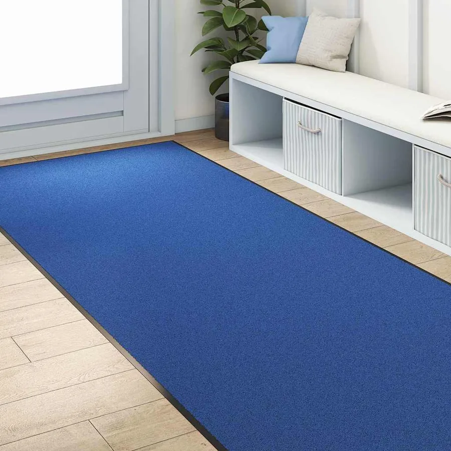 Tapis d'entrée Bleu et Noir 120 x 300 cm 100% Polyamide - 3