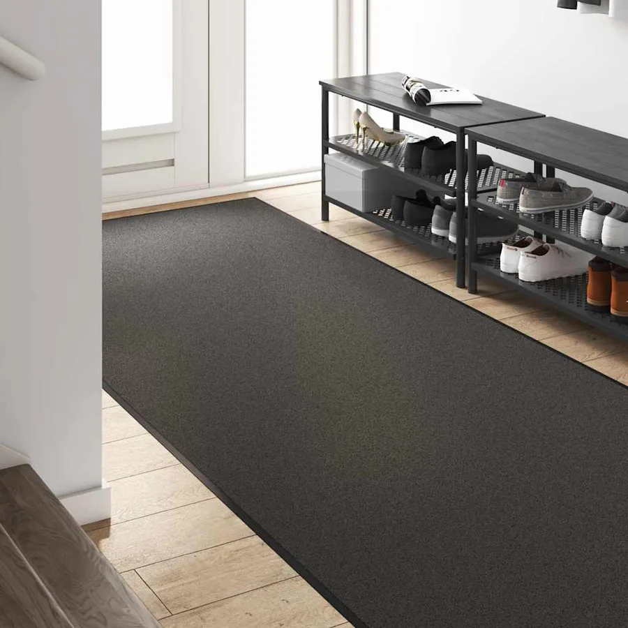 Tapis d'entrée Anthracite et noir 120 x 250 cm 100% Polyamide - 3