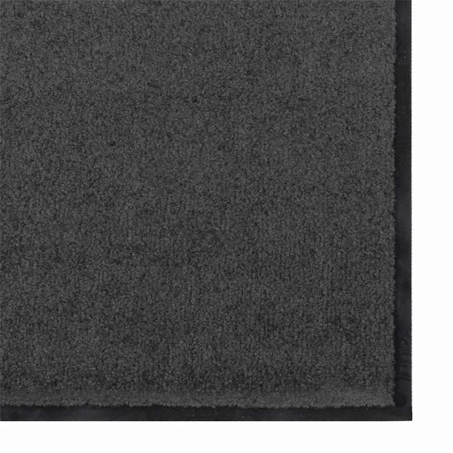 Tapis d'entrée Anthracite et noir 120 x 250 cm 100% Polyamide - 4