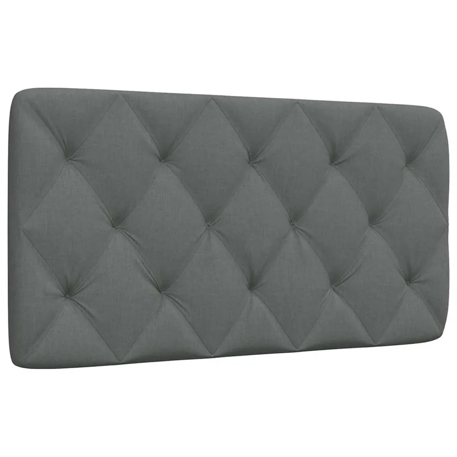 Coussin de tête de lit gris foncé 100 cm tissu