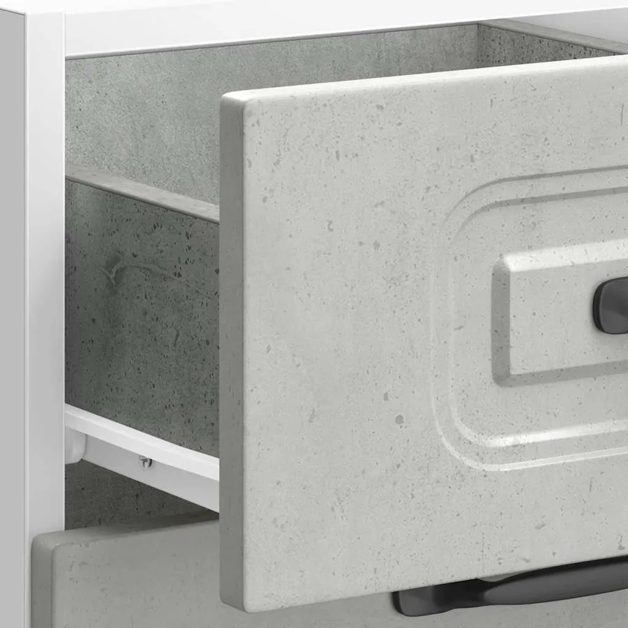 Armoire de cuisine Kalmar gris béton bois d'ingénierie - 9
