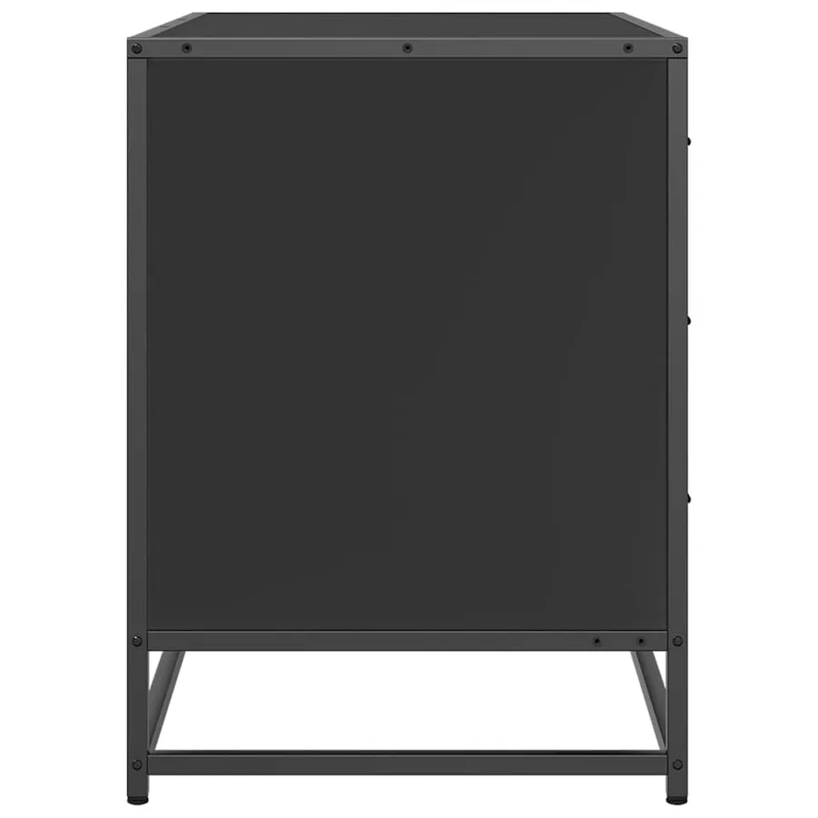 Armoire à tiroirs noir 70x41x56 cm bois d'ingénierie - 6