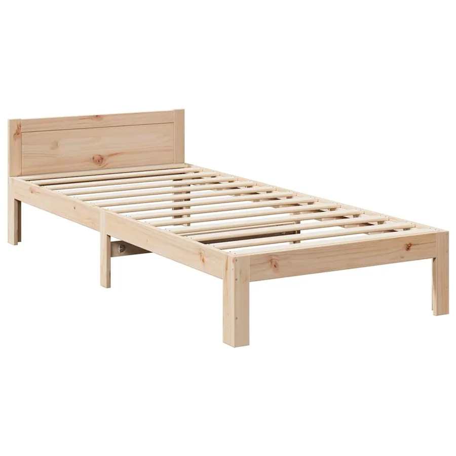 Cadre de lit familial sans matelas 240x200cm bois massif de pin - 3