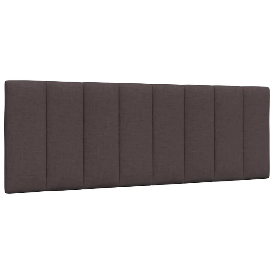 Lit avec matelas Hanko marron foncé 120x200 cm tissu - 9
