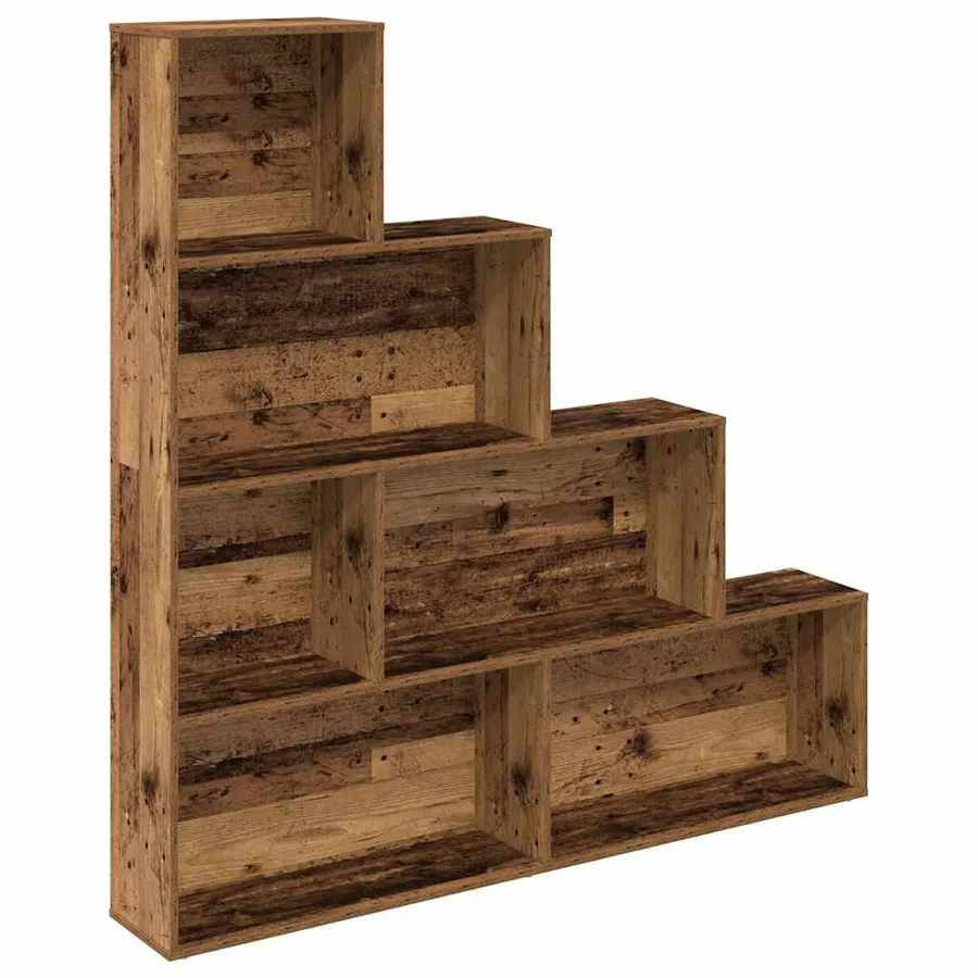 Bibliothèque vieux bois 157x24x160 cm bois d'ingénierie - 2