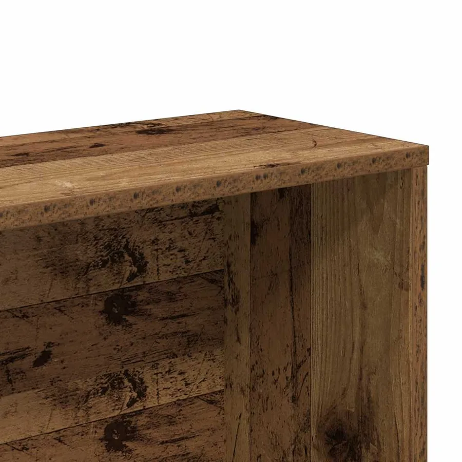 Bibliothèque vieux bois 157x24x160 cm bois d'ingénierie - 7