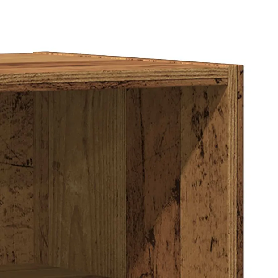 Table de chevet vieux bois 40x30x50 cm bois d’ingénierie - 7