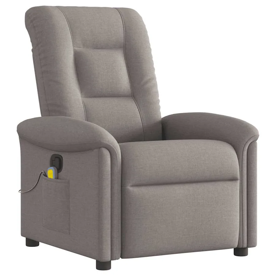 Fauteuil de massage inclinable Taupe Tissu - 2