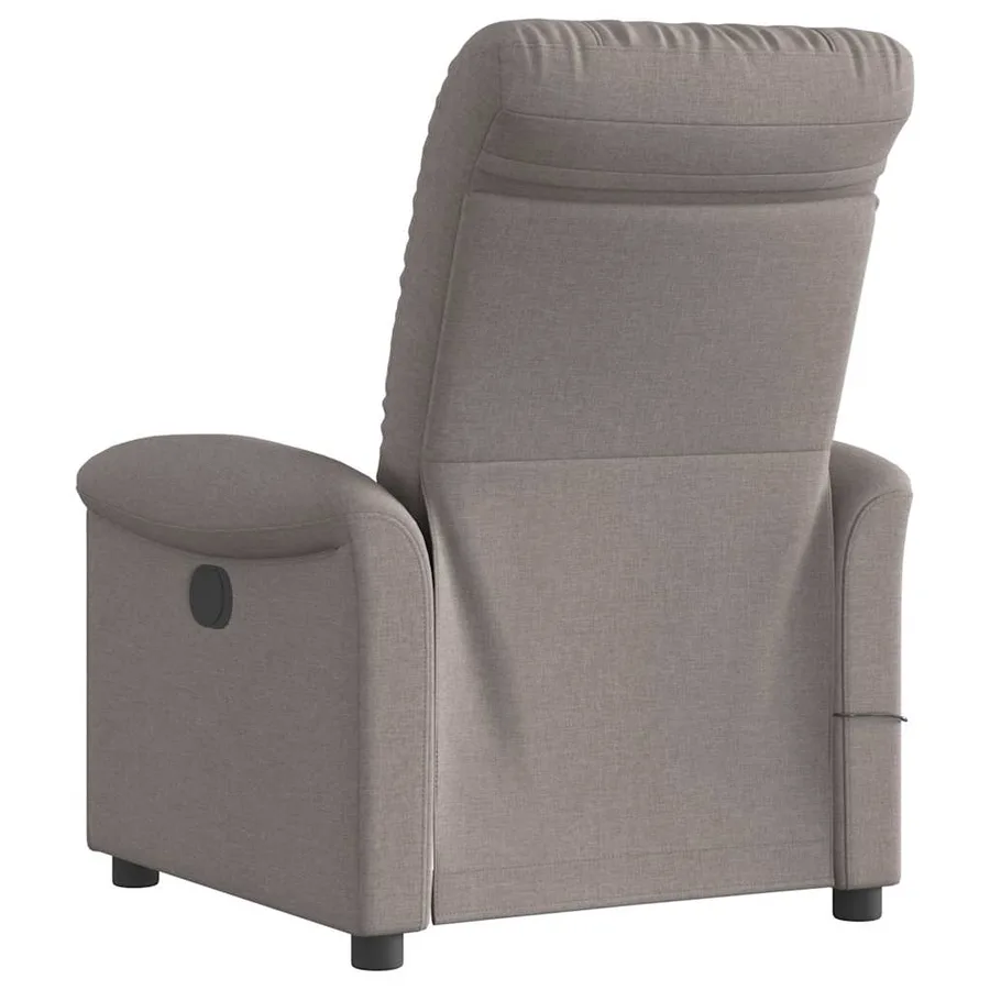 Fauteuil de massage inclinable Taupe Tissu - 5