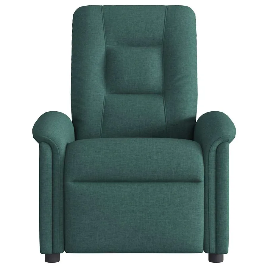 Fauteuil de massage inclinable électrique Vert foncé Tissu - 5