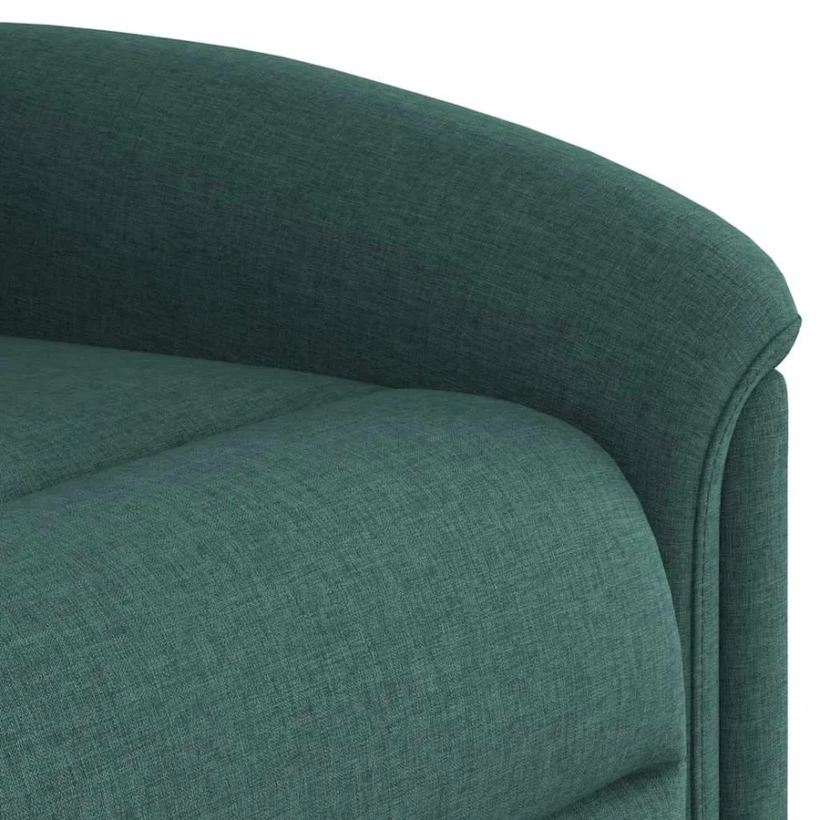 Fauteuil inclinable de massage électrique Vert foncé Tissu - 13