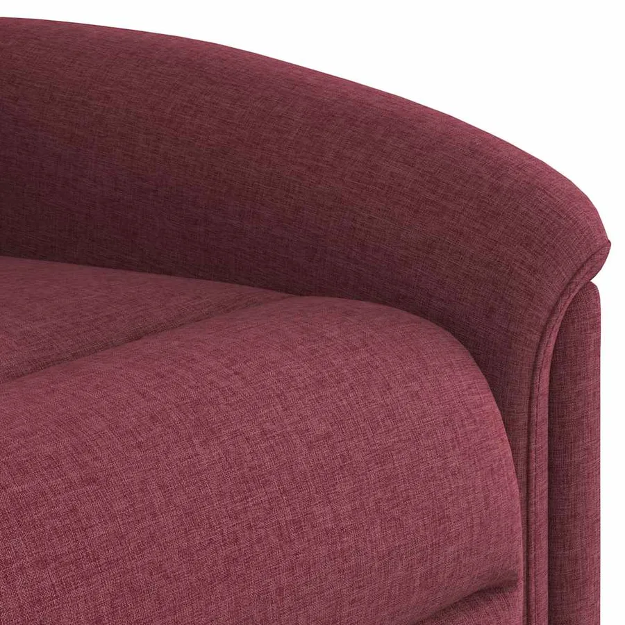 Fauteuil inclinable de massage Rouge bordeaux Tissu - 12