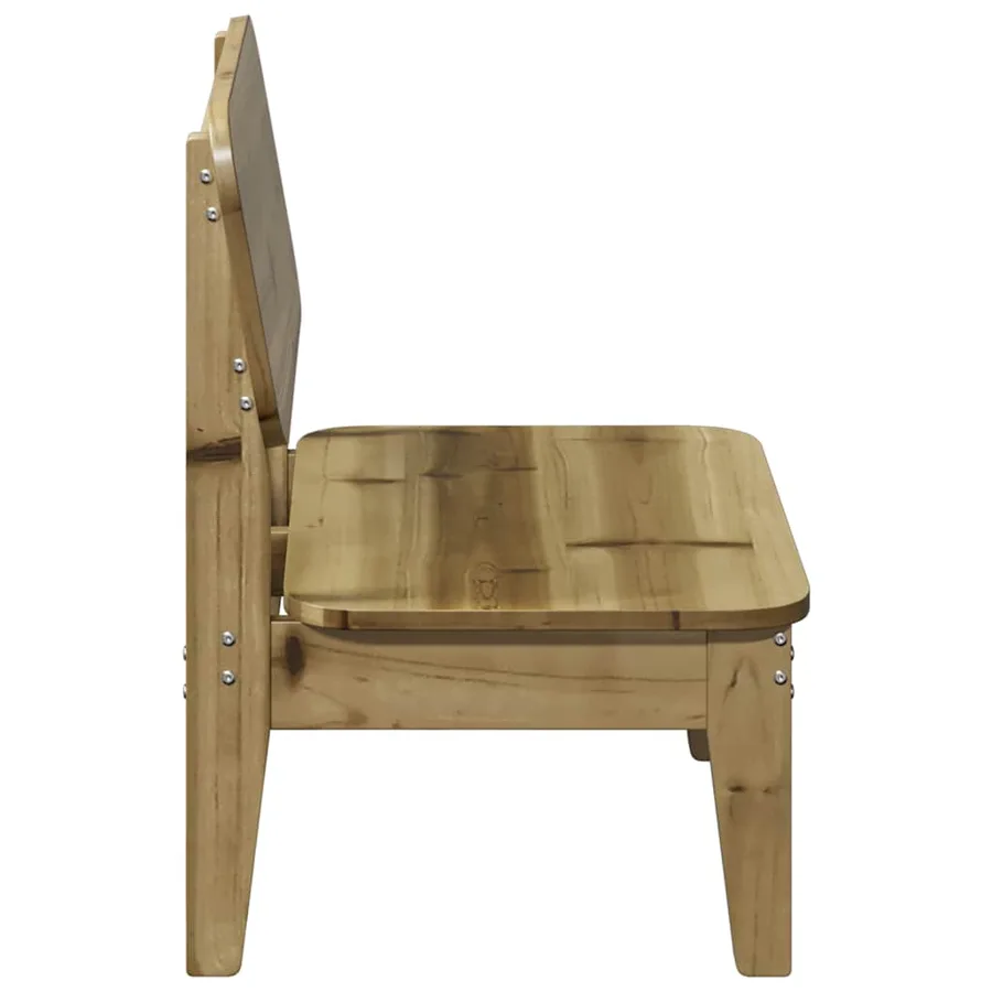 Chaises de jardin lot de 2 cire marron 60x52,5x72 cm - 5