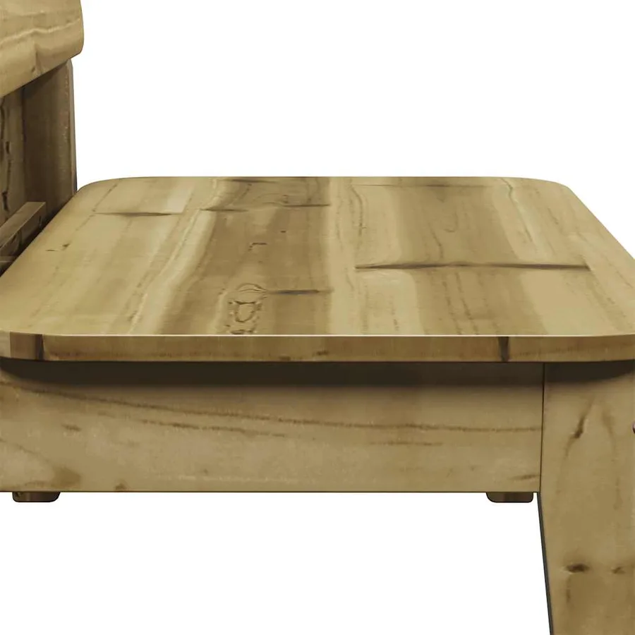 Chaises de jardin lot de 2 cire marron 60x52,5x72 cm - 7
