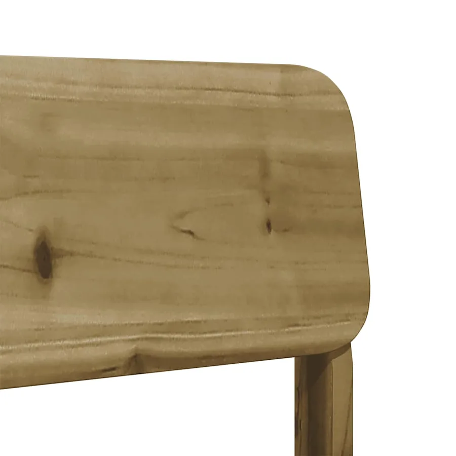 Chaises de jardin lot de 2 cire marron 60x52,5x72 cm - 8