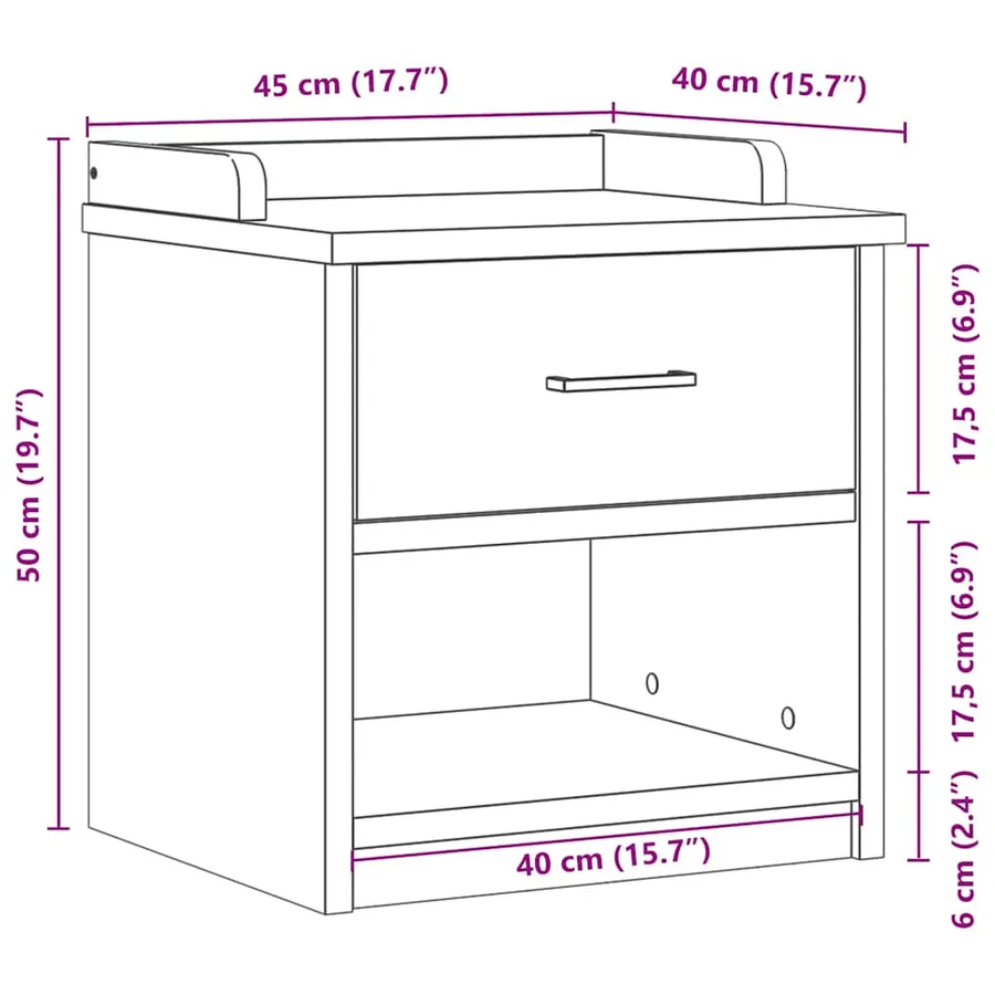 Banc de couloir SANDNES 45x40x50 cm bois de pin massif - 11