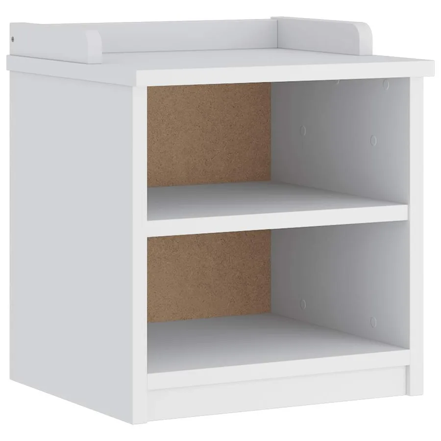 Banc de couloir SANDNES blanc 45x40x50 cm bois de pin massif - 2