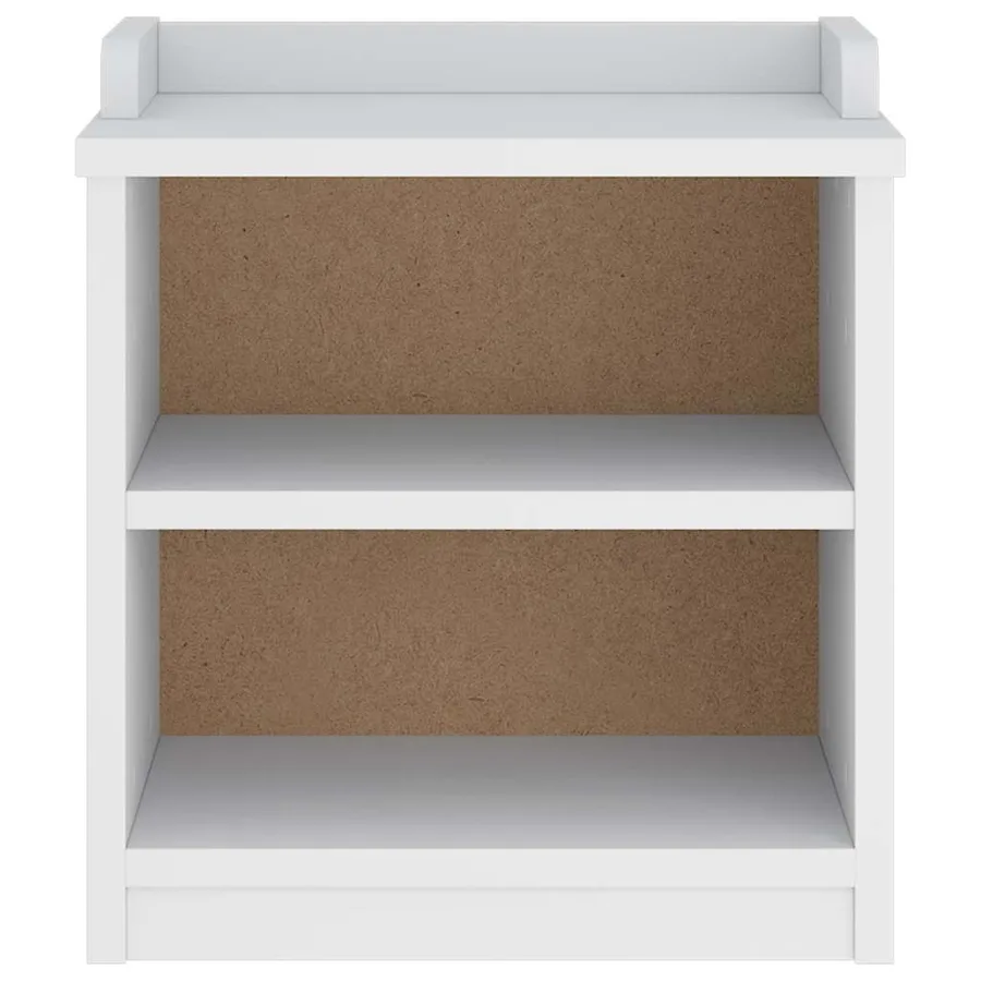 Banc de couloir SANDNES blanc 45x40x50 cm bois de pin massif - 5