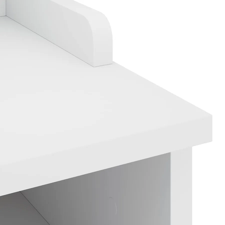 Banc de couloir SANDNES blanc 45x40x50 cm bois de pin massif - 8