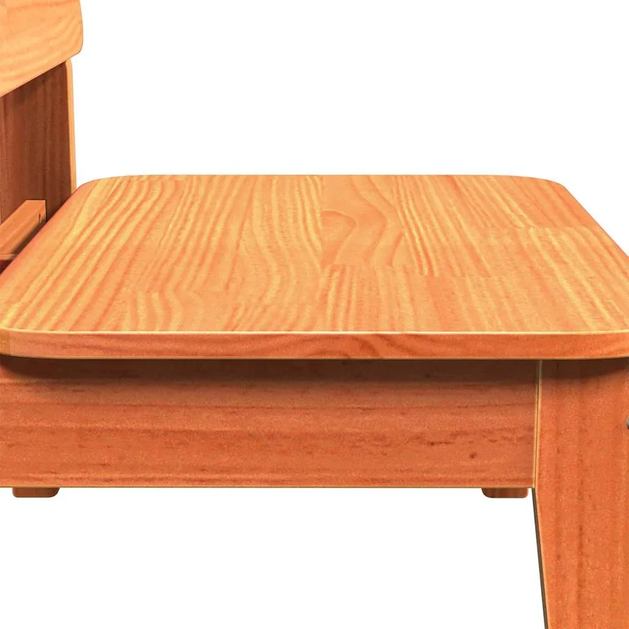 Chaises de jardin lot de 2 cire marron 60x52,5x72 cm - 7