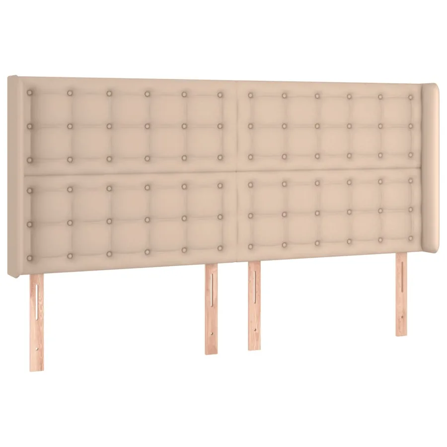 Tête de lit à LED Cappuccino 203x16x118/128 cm Similicuir - 3