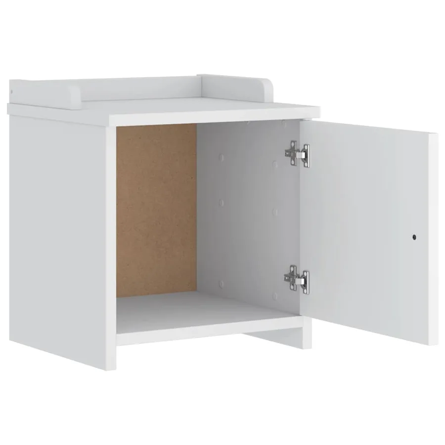 Banc de couloir SANDNES blanc 45x40x50 cm bois de pin massif - 5