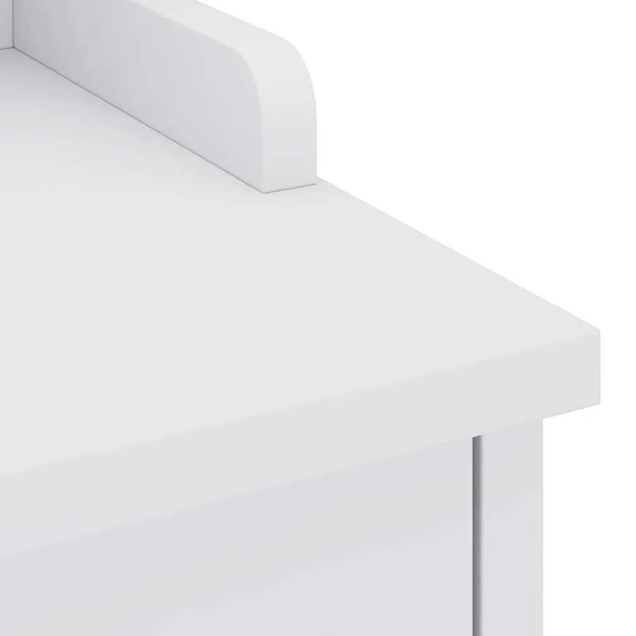 Banc de couloir SANDNES blanc 45x40x50 cm bois de pin massif - 9