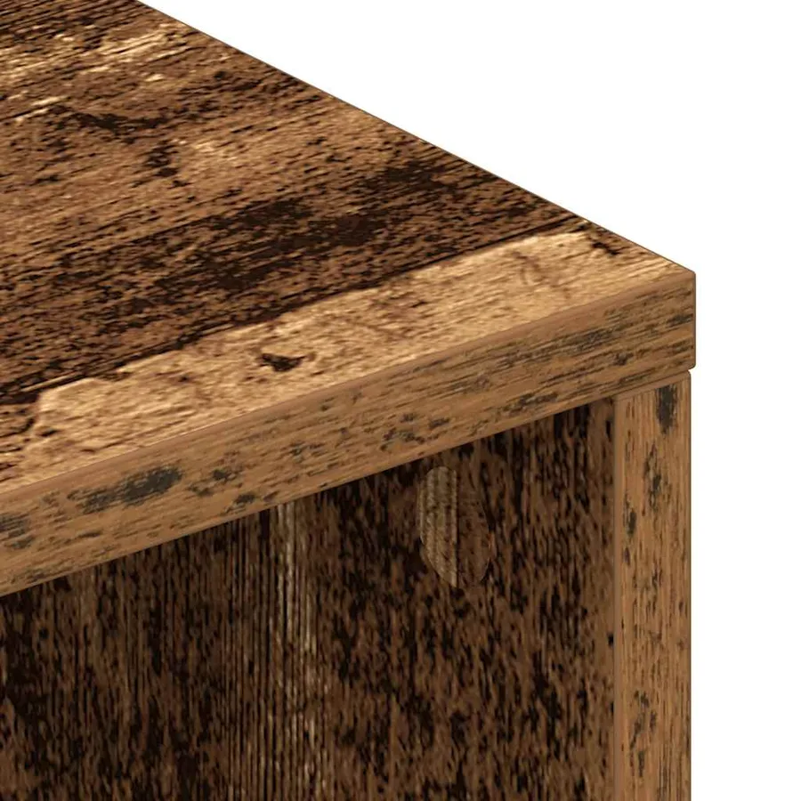 Meuble TV vieux bois 100x40x40 cm bois d'ingénierie - 8