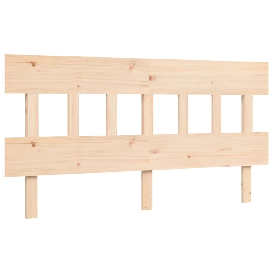 Cadre de lit sans matelas 160x200 cm bois massif de pin - 8