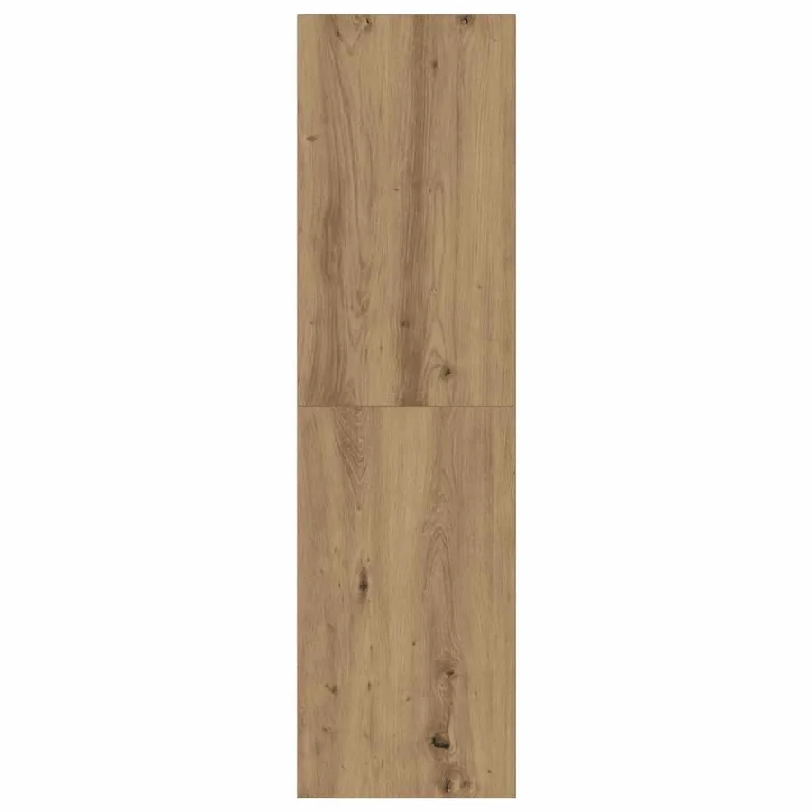 Meubles TV muraux 3 pcs chêne artisanal bois d'ingénierie - 5