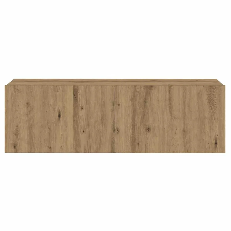 Meubles TV muraux 3 pcs chêne artisanal bois d'ingénierie - 7
