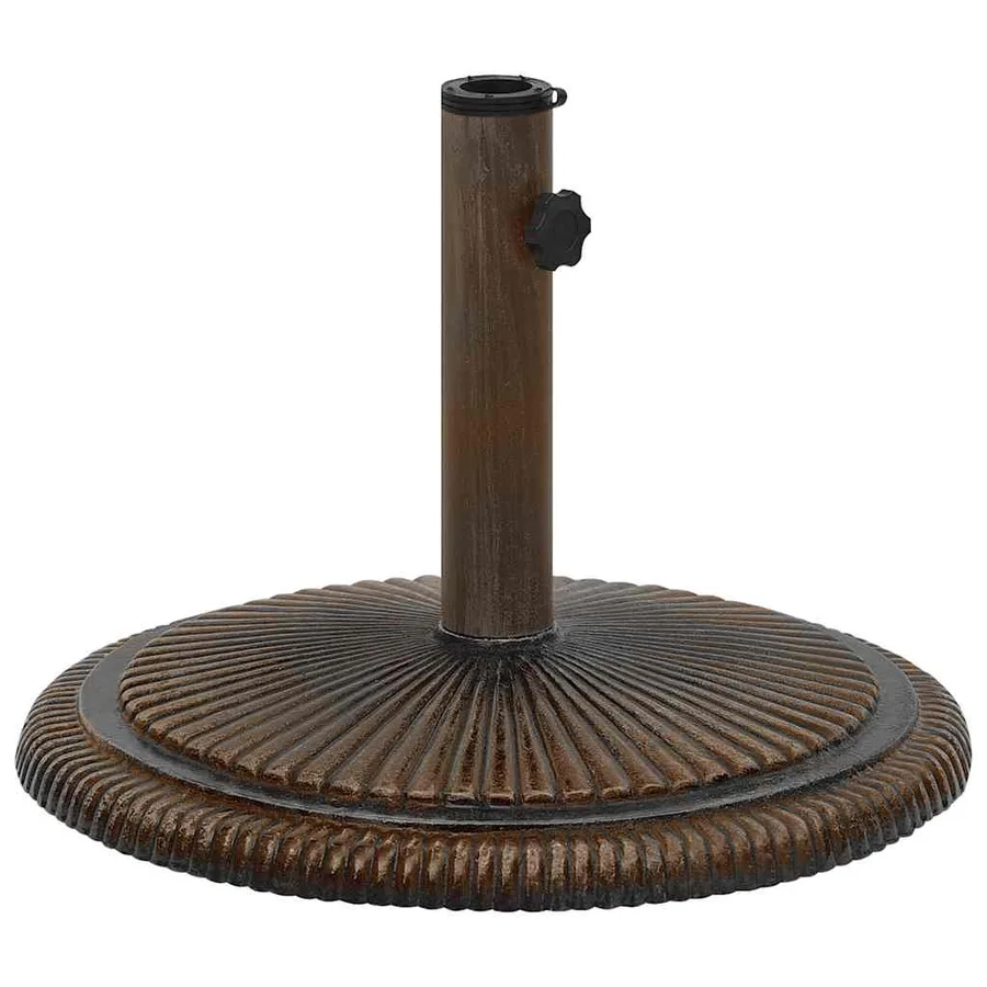 Socle de parasol Bronze 45x45x30 cm Fonte - 2