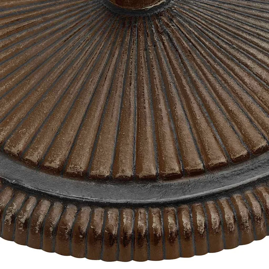 Socle de parasol Bronze 45x45x30 cm Fonte - 8