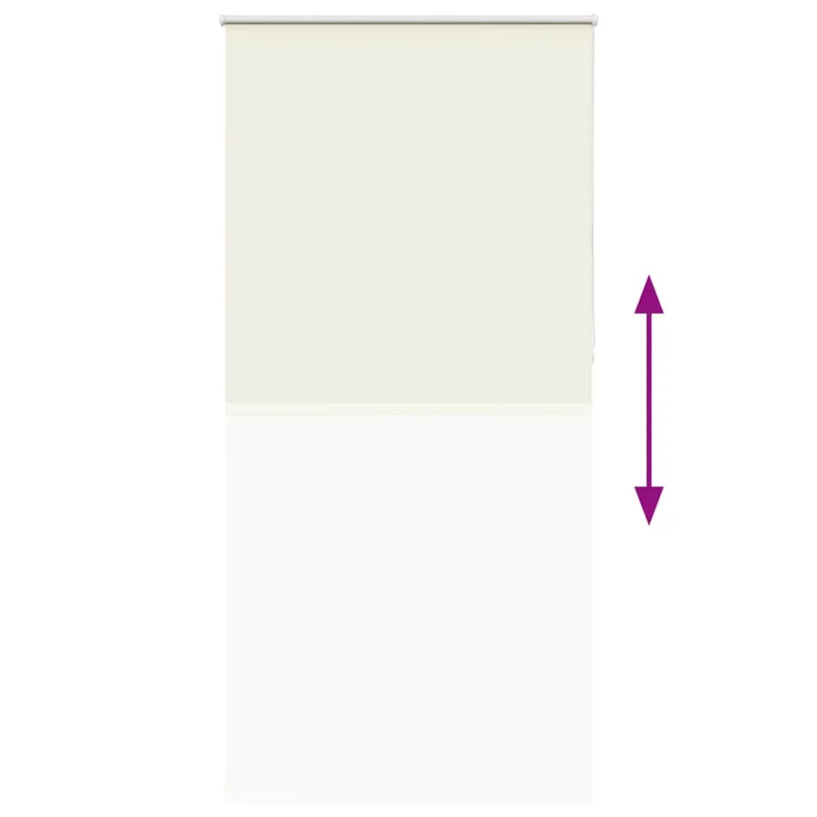Store enrouleur occultant blanc cassé 105x230 cm largeur tissu - 5