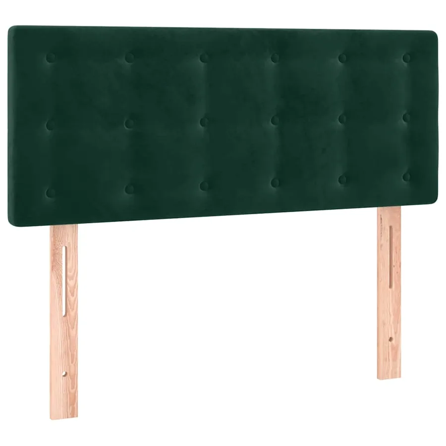 Tête de lit à LED Vert foncé 90x5x78/88 cm Velours - 4