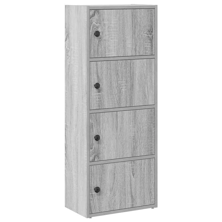 Bibliothèque sonoma gris 40x24x102 cm bois d'ingénierie - 2