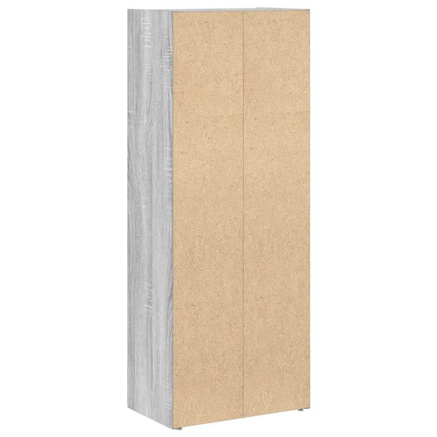 Bibliothèque sonoma gris 40x24x102 cm bois d'ingénierie - 7