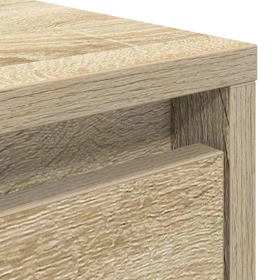 Table basse avec tiroirs chêne sonoma 100x100x40 cm - 10