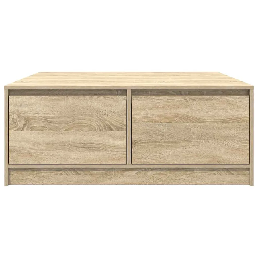 Table basse avec tiroirs chêne sonoma 100x100x40 cm - 6
