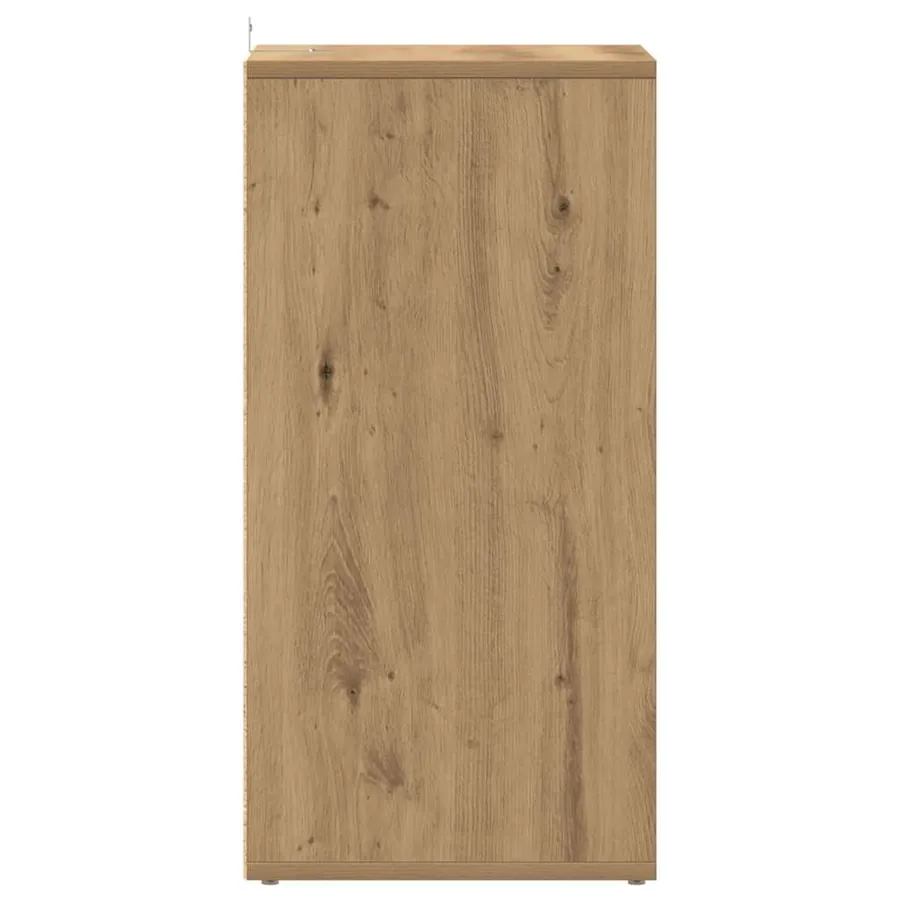 Meuble TV chêne artisanal 80x35x36,5 cm bois d'ingénierie - 7