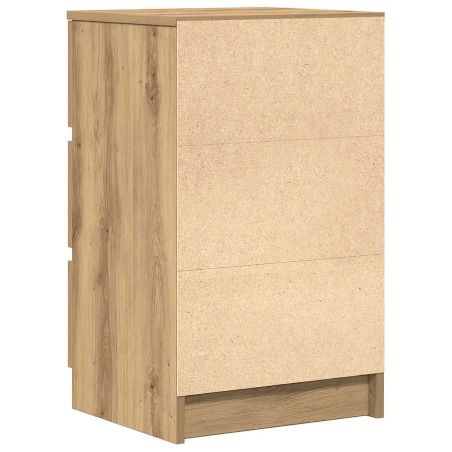 Tables de chevet 3 tiroirs 2 pcs chêne artisanal 39x35x65 cm - 9