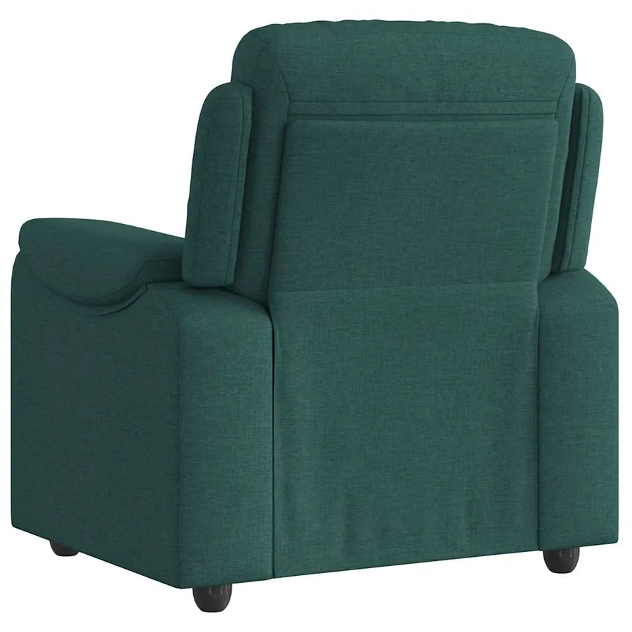 Fauteuil inclinable Vert foncé Tissu - 5