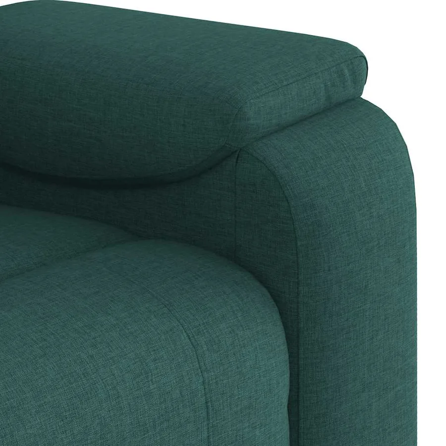 Fauteuil inclinable Vert foncé Tissu - 8