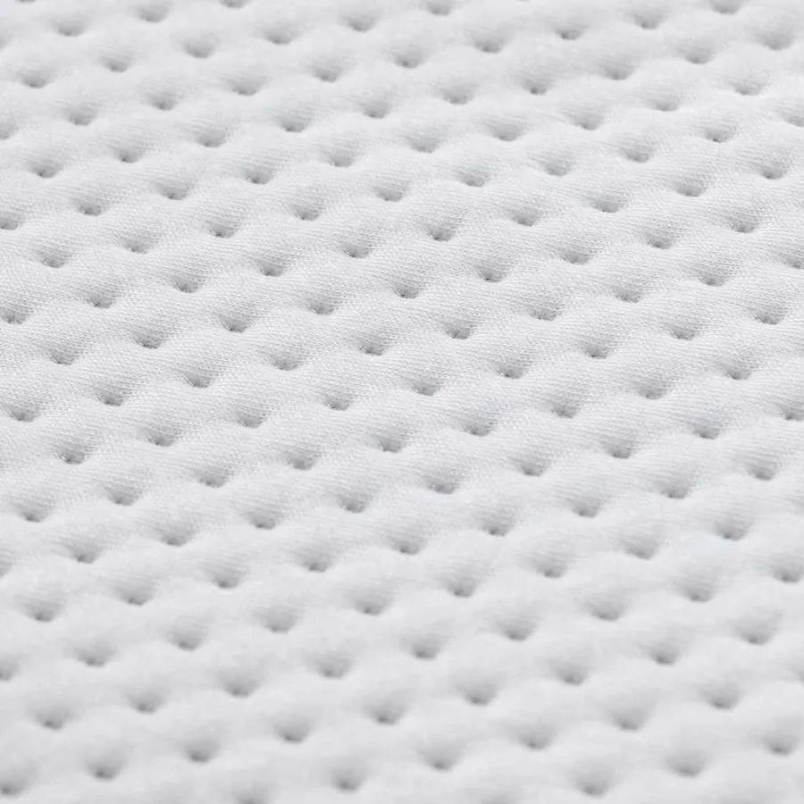 Surmatelas Blanc 140 x 190 cm Tissu Jacquard - 10