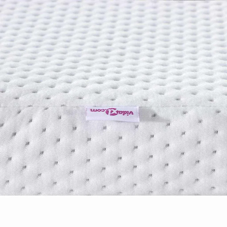 Surmatelas Blanc 140 x 190 cm Tissu Jacquard - 9