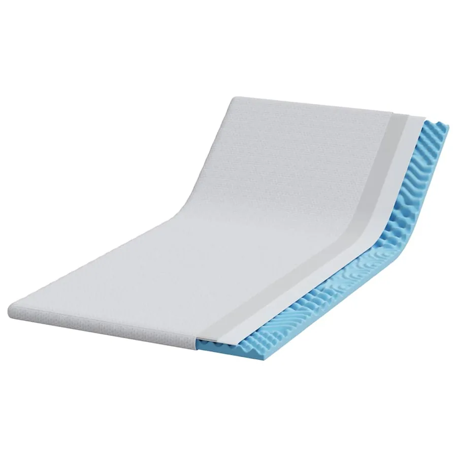 Surmatelas Blanc 90 x 200 cm Tissu Jacquard - 3
